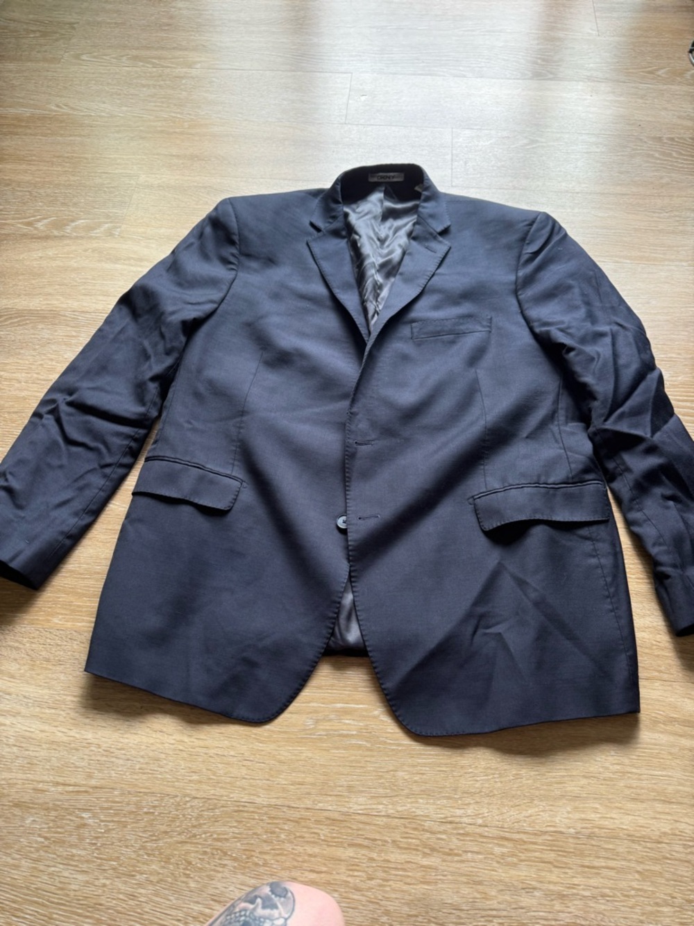 DKNY Black Lined Blazer Jacket
